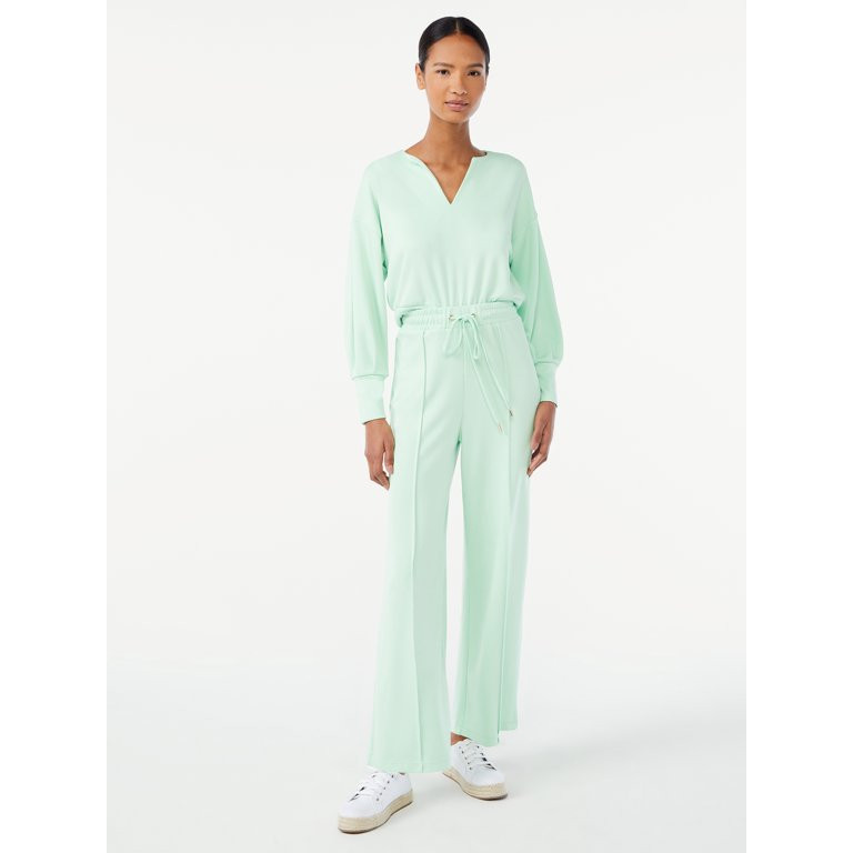 Scoop Women's Tie Front Track Pants | Walmart (US)