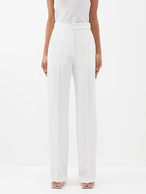 Max Mara - Galles Trousers - Womens - White | Matches (US)