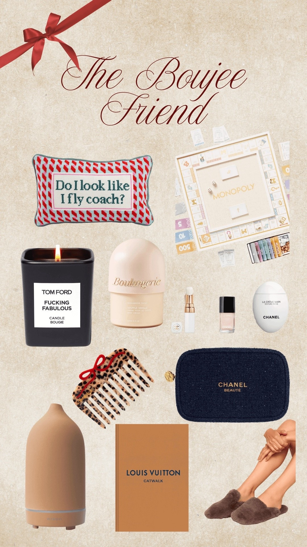 Gifts for the boujee friend • tom ford candle • funny pillow • aesthetic monopoly game • 

#LTKGiftGuide #LTKHoliday