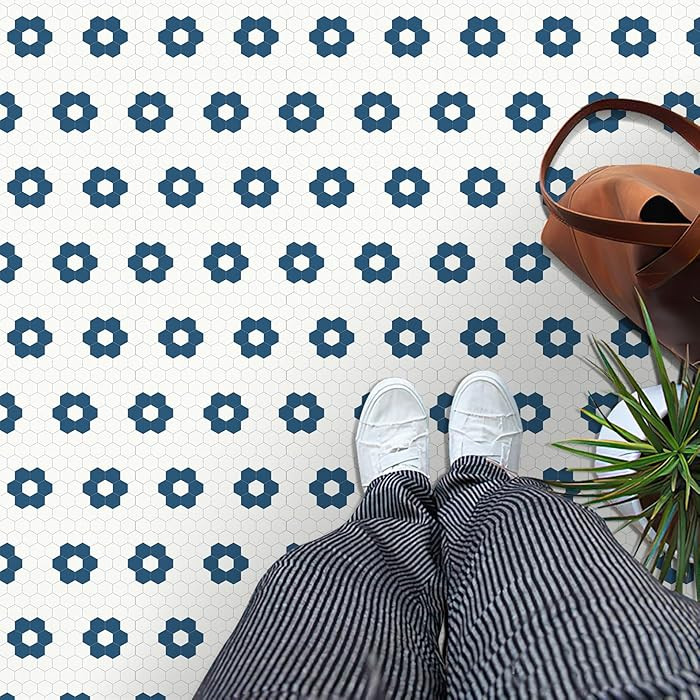 MORCART Peel and Stick Floor Tile, Vinyl Flooring Waterproof, DIY Flooring for Bathroom, Kitchen,... | Amazon (US)