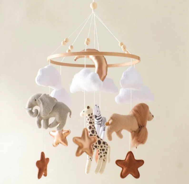 Mobile pour bébé thème animaux sauvages Décoration chambre bébé - Etsy France | Etsy (FR)