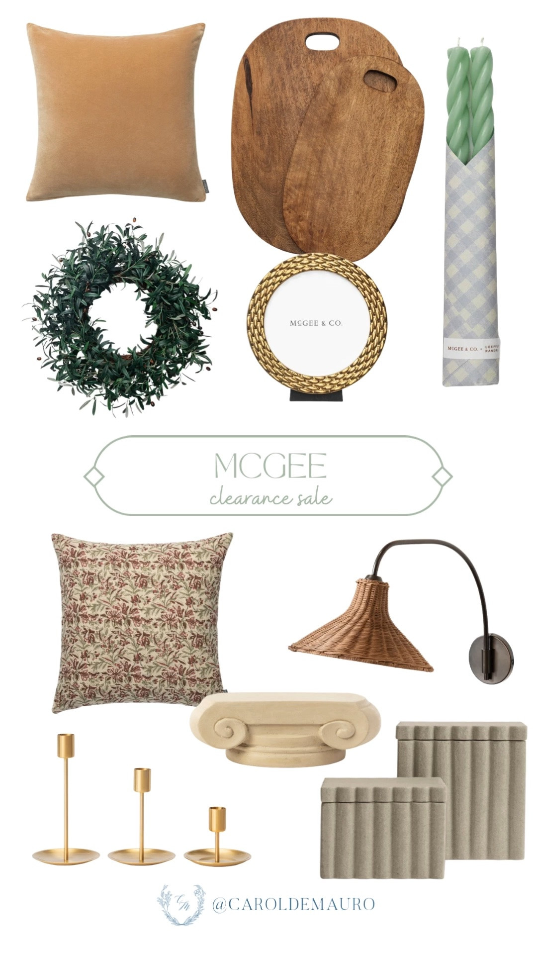 mcgee, clearance sale, discounted, home sale, home decor, neutral home, throw pillow, wooden trays, wreath, photo frame, twisted taper candles, wall lamp, wall sconce, candle holders, trinket box, decorative tray

#LTKHome