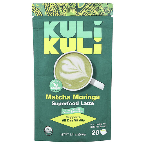 Kuli Kuli, Superfood Latte, Matcha Moringa, 3.41 oz (96.6 g) | iHerb
