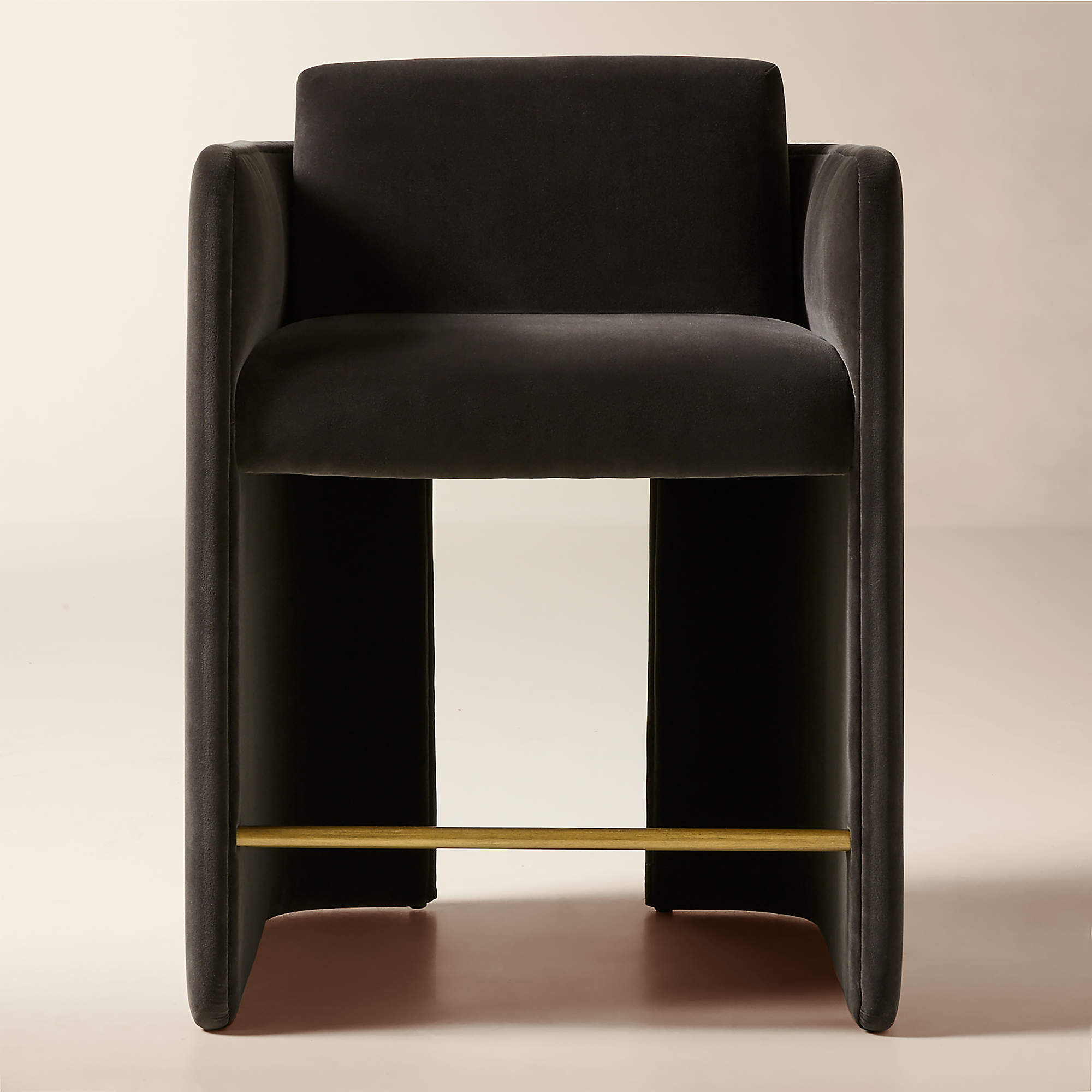 Carson Mink Velvet Counter Stool + Reviews | CB2 | CB2