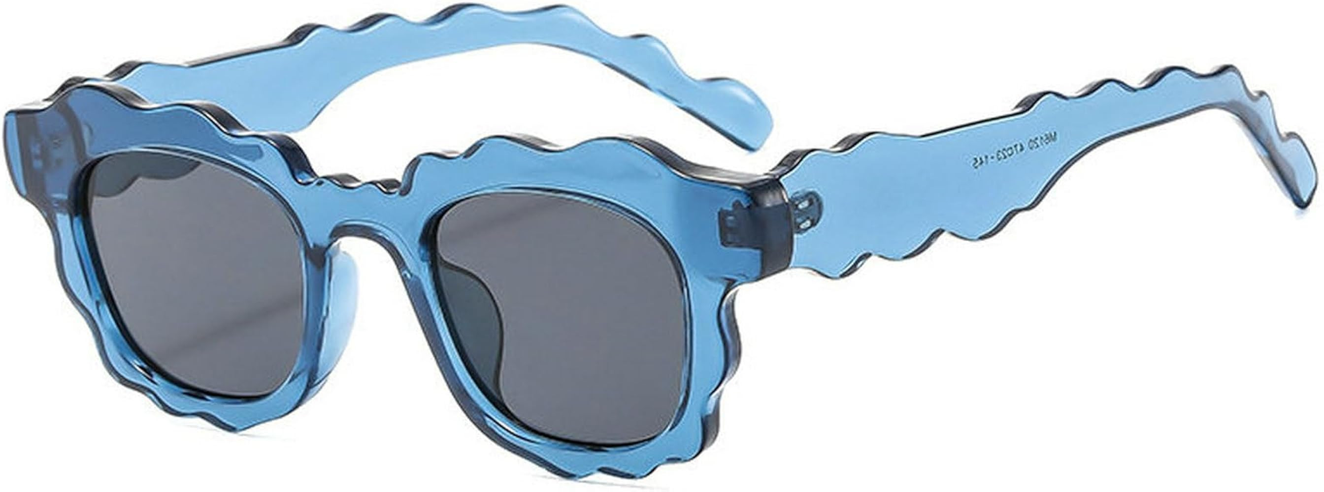 COTIA Fashion Square Sunglasses Women New Unique Irregular Wave-Shaped Frames Sun Glasses for Men... | Amazon (US)