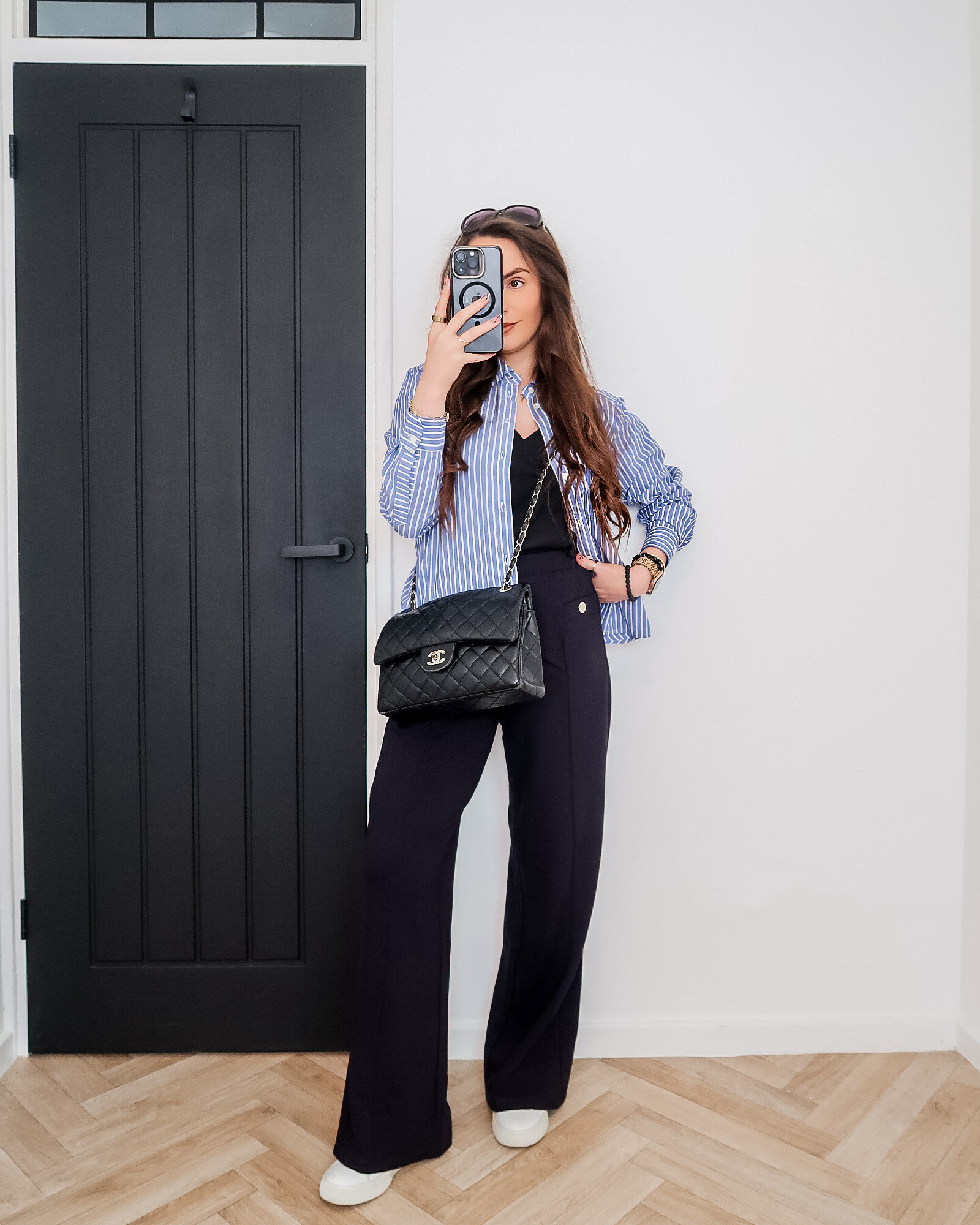 wide leg trousers, wide leg pants, navy trousers, tailored trousers, high waisted trousers, smart trousers, workwear trousers, office outfit, striped shirt, blue stripe shirt, button up shirt, oversized shirt, classic shirt, spring outfit, spring outfits women, spring fashion, spring capsule wardrobe, capsule wardrobe essentials, minimalist style, classic style, timeless fashion, effortless style, chic outfit, everyday chic, smart casual outfit, elevated basics, neutral style, parisian style, clean girl aesthetic, old money style, quiet luxury, polished look, put together outfit, workwear style, office chic, desk to drinks outfit, day to night outfit, casual chic, weekend outfit, wardrobe staples, investment pieces, outfit repeat, easy outfits, minimal outfit ideas, fashion essentials, uk fashion, womens fashion, style inspo, outfit inspo, outfit ideas, classy outfits, simple outfits, neutral outfits, tailored look, spring workwear, capsule dressing 

#LTKeurope #LTKspring #LTKuk