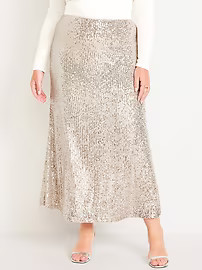 High-Waisted Sequin Maxi Skirt | Old Navy (US)