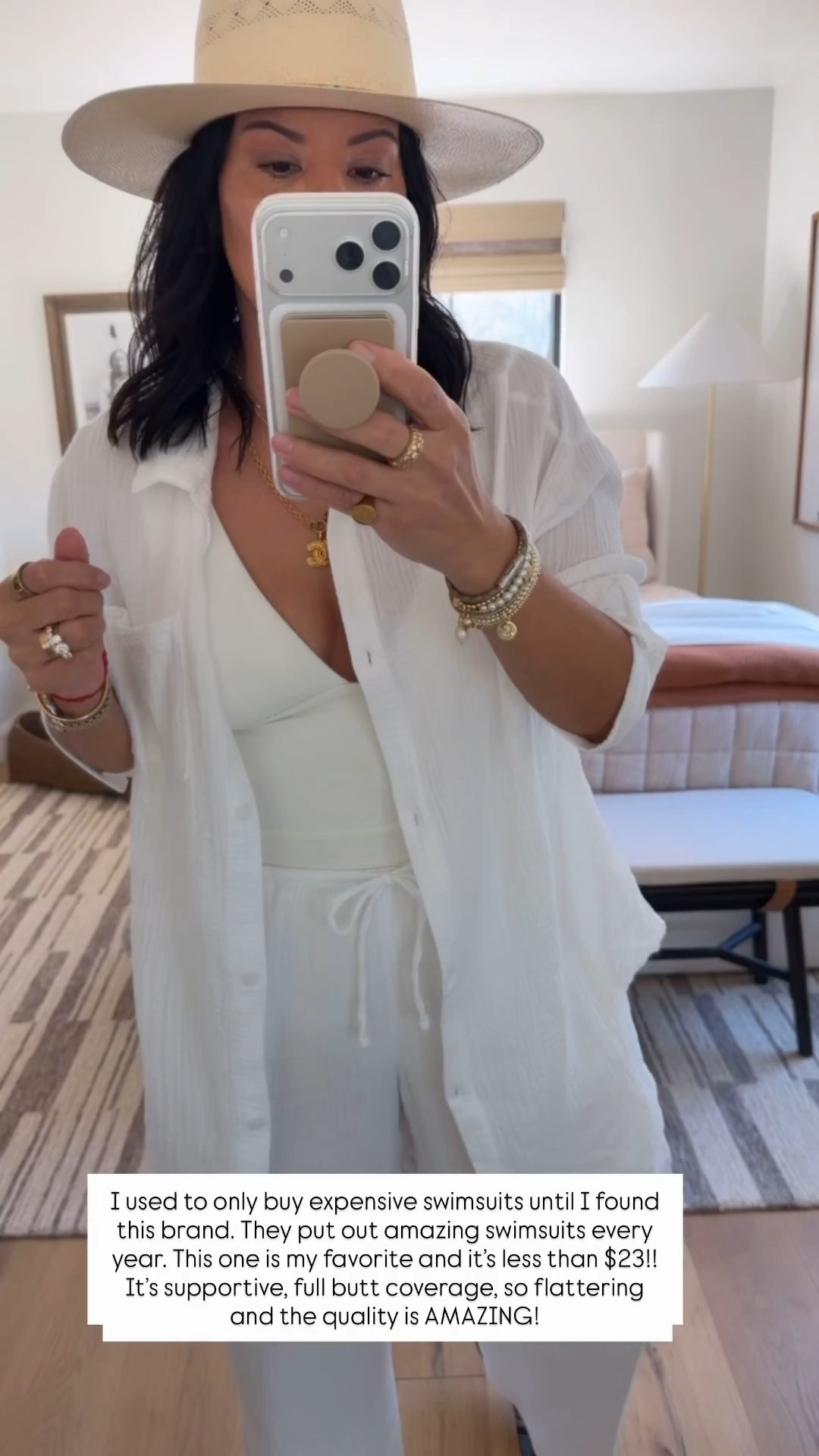 Cover up top and bottoms size medium, swimsuit size large (I always size up in swimsuits). 


#LTKTravel #LTKSaleAlert #LTKOver40