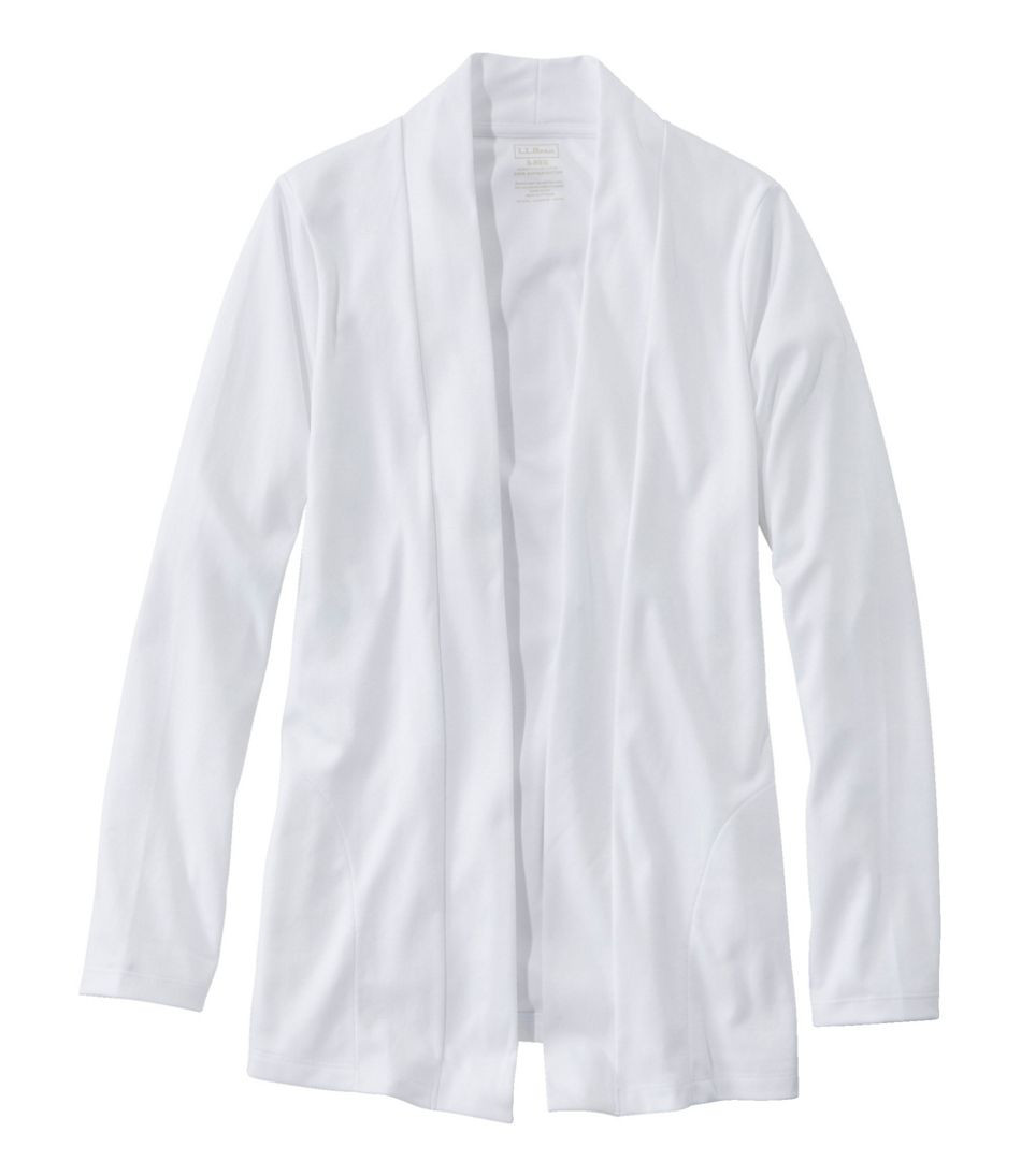Women's Pima Cotton Open Cardigan, With Pockets | L.L. Bean