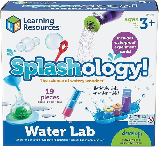 Learning Resources Splashology! Water Lab Science Kit, STEM Playtime, Water Activities, 19 Pieces... | Amazon (US)