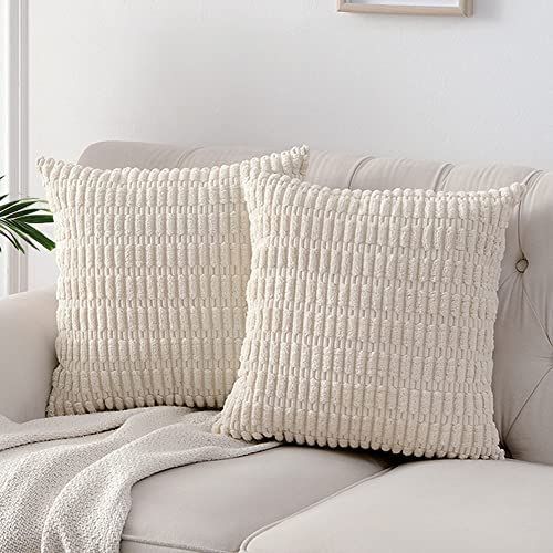Fancy Homi 2 Packs Boho Decorative Throw Pillow Covers 18x18 Inch for Living Room Couch Bed Sofa,... | Amazon (US)