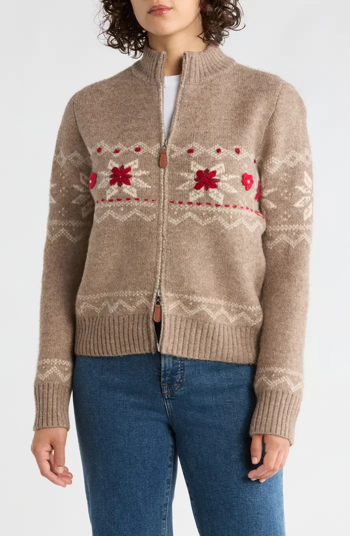 RDI Fair Isle Zip-Up Cardigan | Nordstromrack | Nordstrom Rack