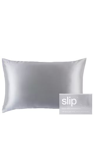 Queen/Standard Pure Silk Pillowcase In Silver | Revolve Clothing (Global)
