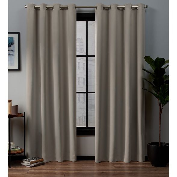 Set of 2 Academy Total Blackout Grommet Top Curtain Panel - Exclusive Home | Target