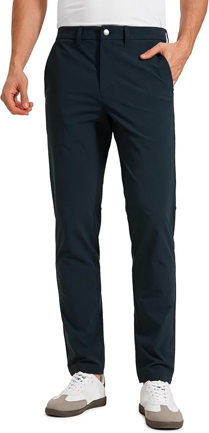 CRZ YOGA Casual Golf Pants for Men - 32" Water Resistant Lightweight Work Dress Trousers with Zip... | Amazon (US)