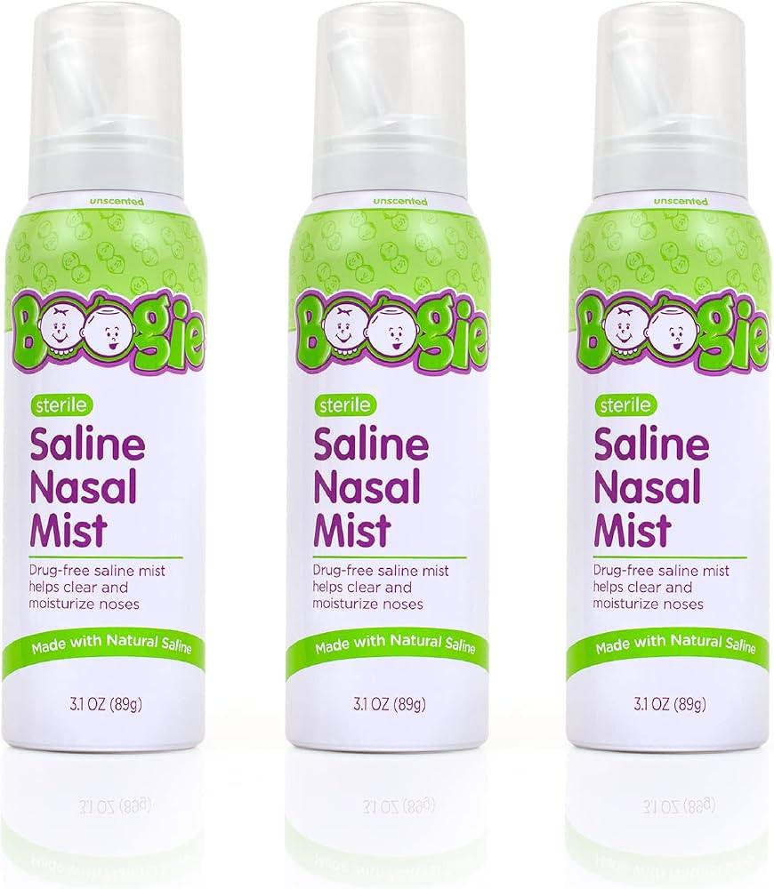 Boogie Mist Baby Saline Nasal Spray, Allergy Relief, Nasal Decongestant, FSA/HSA Eligible, Made w... | Amazon (US)