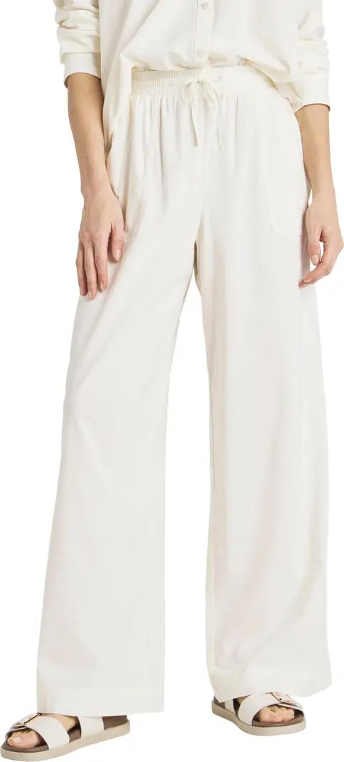 x Cella Jane Poplin Wide Leg Pants | Nordstrom