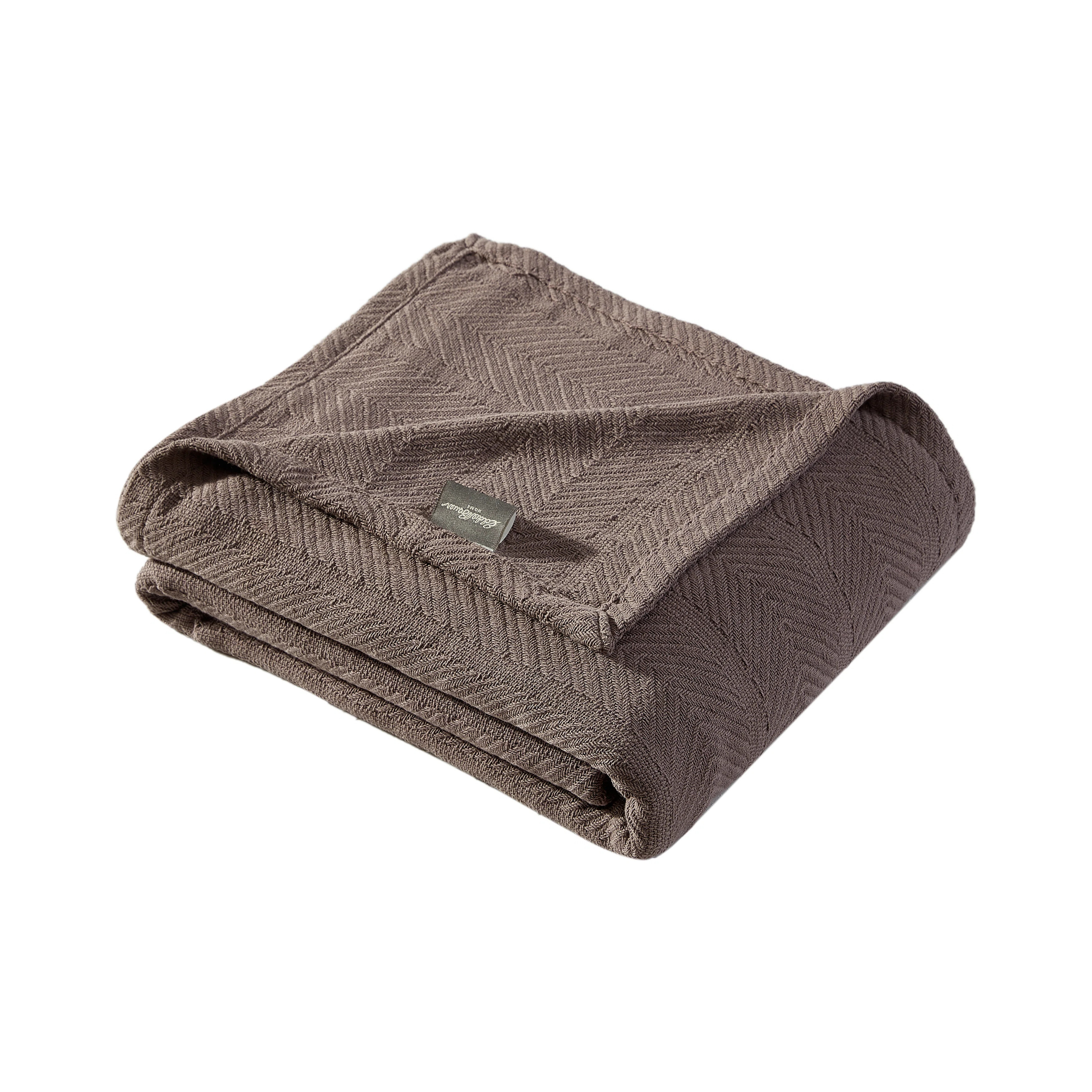 Eddie Bauer Herringbone Cotton Reversible Blanket & Reviews | Wayfair | Wayfair North America