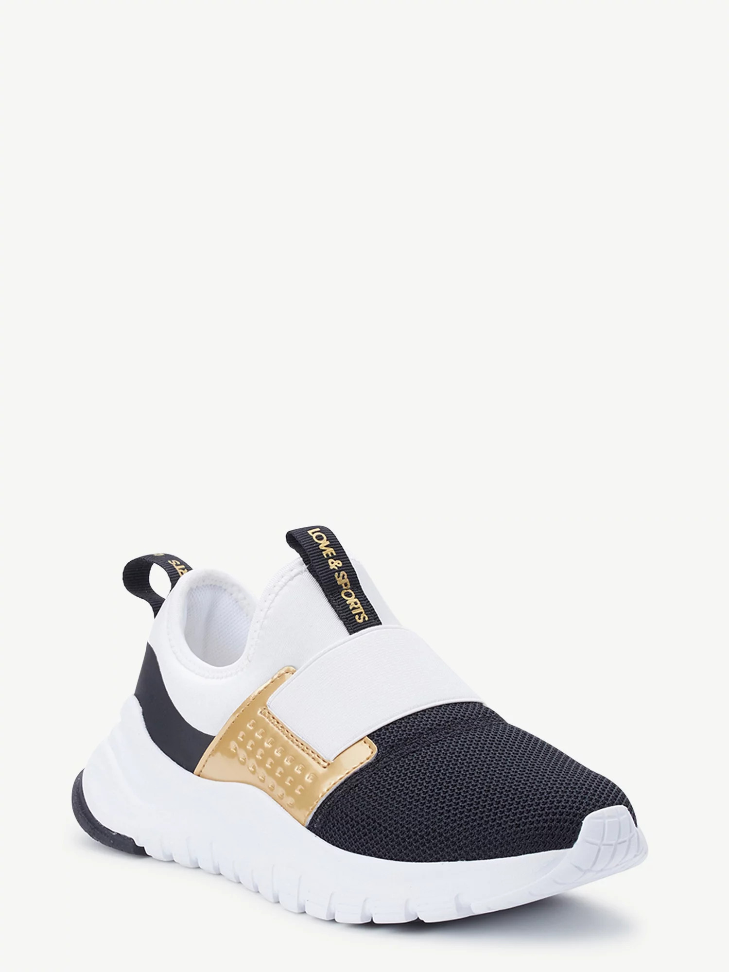 Love & Sports Women's Slip-On Colorblocked Sneakers - Walmart.com | Walmart (US)