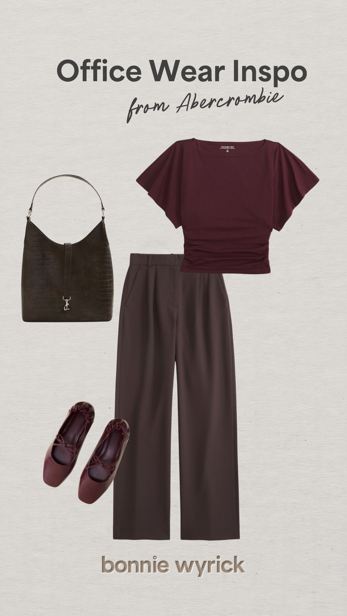 Soft belly friendly office wear inspo! @abercrombie 

workwear, midsize fashion, ootd, outfit inspo