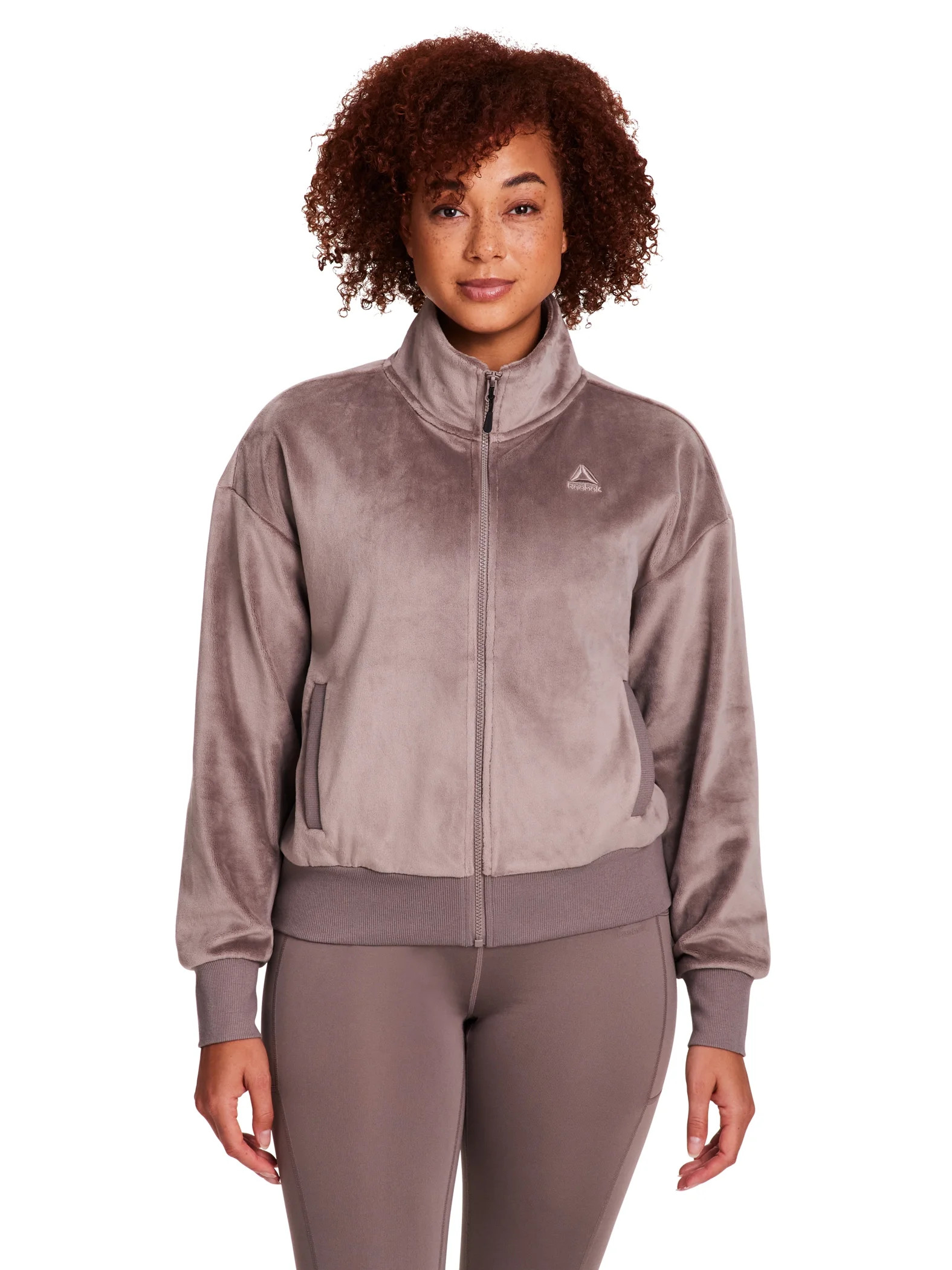Reebok Women's and Women's Plus Cozy Zip Up Jacket, Sizes XS-4X | Walmart (US)