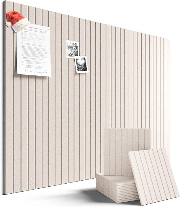 Fluxynara Large Felt Bulletin Board 48" x 36" Cork Board Alternative-12 Pack with 70 Safe Removab... | Amazon (US)