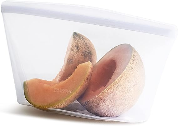 Stasher Premium Silicone Reusable Food Storage Bowl, Clear, Microwave, Sous Vide, Dishwasher, Ove... | Amazon (US)