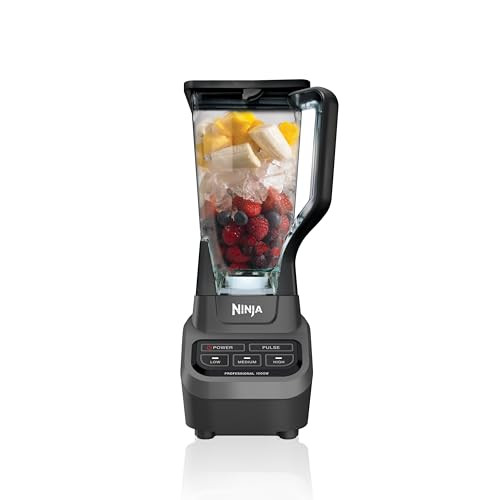 Ninja Professional Blender, Smoothie Blender, Drink Mixer, Grinder, Ice Crusher, Frozen Fruit Blending | Professional 1000 W Power, Total Crushing ™ Technology, XL 72-oz. Pitcher Black, Grey, BL610 | Amazon (US)
