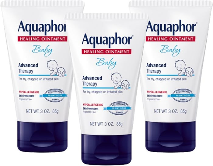 Aquaphor Baby Healing Ointment, Advanced Therapy for Chapped Cheeks and Diaper Rash, 3 oz. Tube (... | Amazon (US)