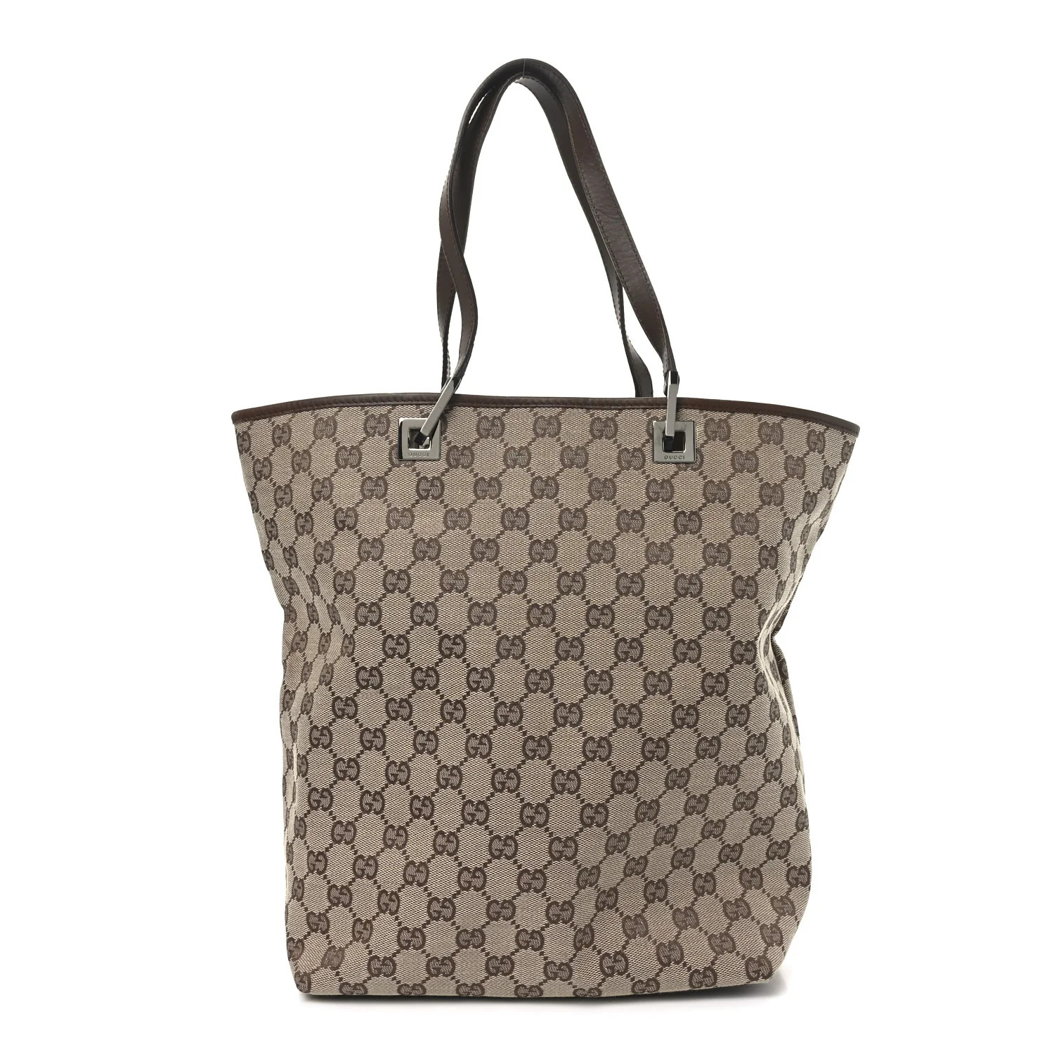 Monogram Large Bucket Tote Dark Brown | FASHIONPHILE (US)