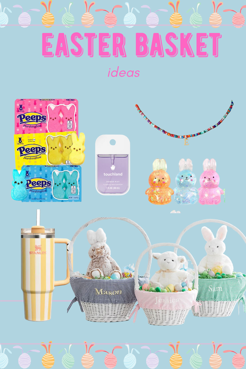 🌸🐰 **Hop Into Easter with the Perfect Basket! 🐣💐** 🌸

Looking for the cutest and most thoughtful Easter basket ideas? Look no further! 🛍️✨ I’ve curated the ultimate collection of goodies that’ll make this Easter extra special. From adorable toys and sweet treats to stylish accessories and fun activities, these picks are sure to put a smile on anyone’s face. 💖

Swipe through to find everything you need to fill your basket with joy! 🐇🎉

👇 **Shop my Easter Basket picks below!** 👇

#EasterBasket #Easter2025 #LTKunder50 #LTKhome #EasterGifts #SpringVibes #LTKfamily #BasketFillerIdeas #SpringEssentials

 

 #LTKGiftGuide #LTKSeasonal #LTKFindsUnder100