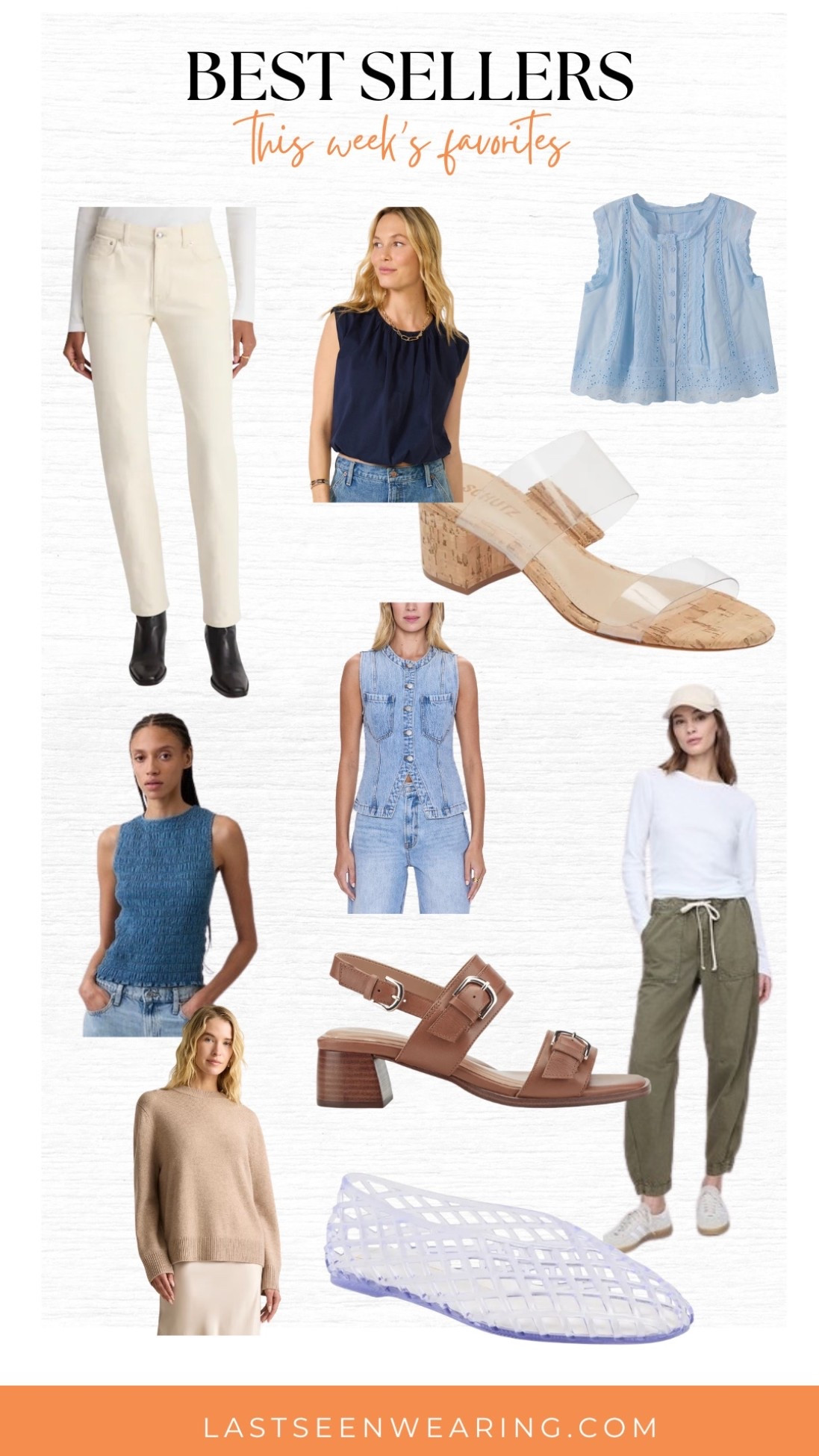 This Week’s Bestsellers
#denimvest #sandals #bubbletop

#LTKOver40