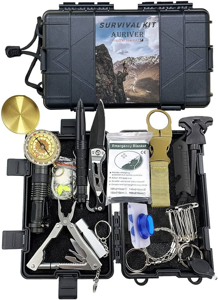 Survival Kit 63 in 1, First Aid Kit, Survival Gear, Survival Tool Gifts for Men Dad Husband Him C... | Amazon (US)
