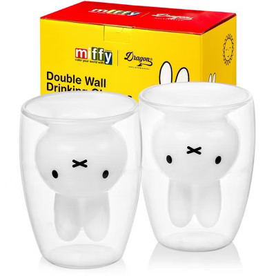 Dragon Glassware | Miffy 8 oz Double Wall Drinking Glasses | Target
