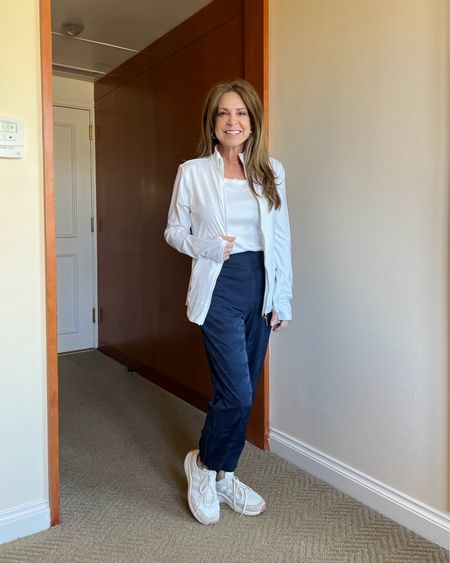 Wearing my upf 50 jacket for a day outdoors for added protection from the Sun’s UV rays! Paired with petite length camo joggers, a white ribbed tank (bra-friendly) and my neutral Adidas sneakers.
#casualoutfit #shoeinspo #womenover50 #capsulewardrobe

#LTKOver40 #LTKSeasonal #LTKStyleTip