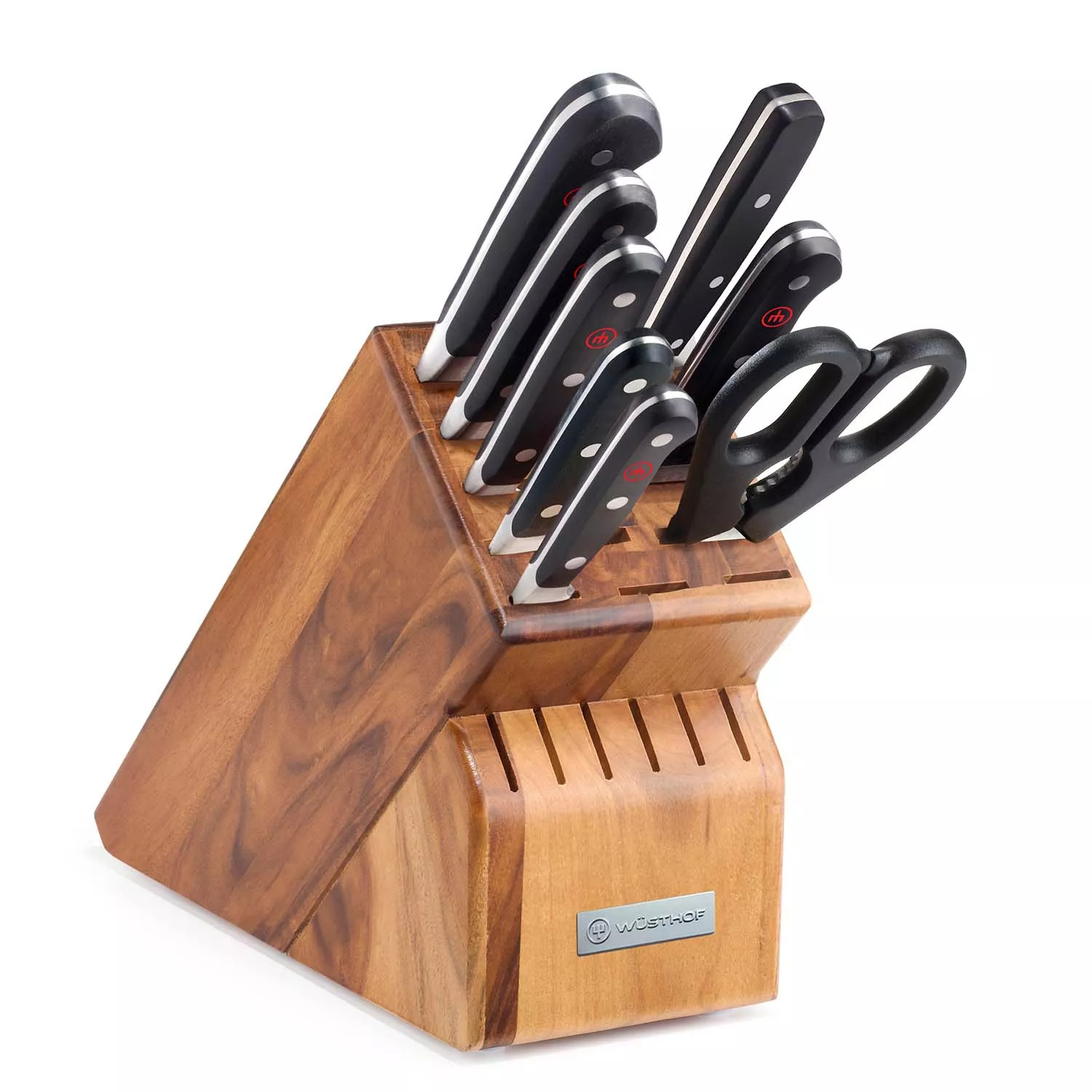 Wüsthof Classic 9-Piece Starter Knife Block Set, Acacia | Sur La Table