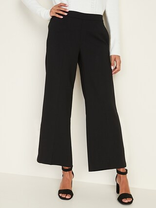 Mid-Rise Pull-On Wide-Leg Pants for Women | Old Navy (US)