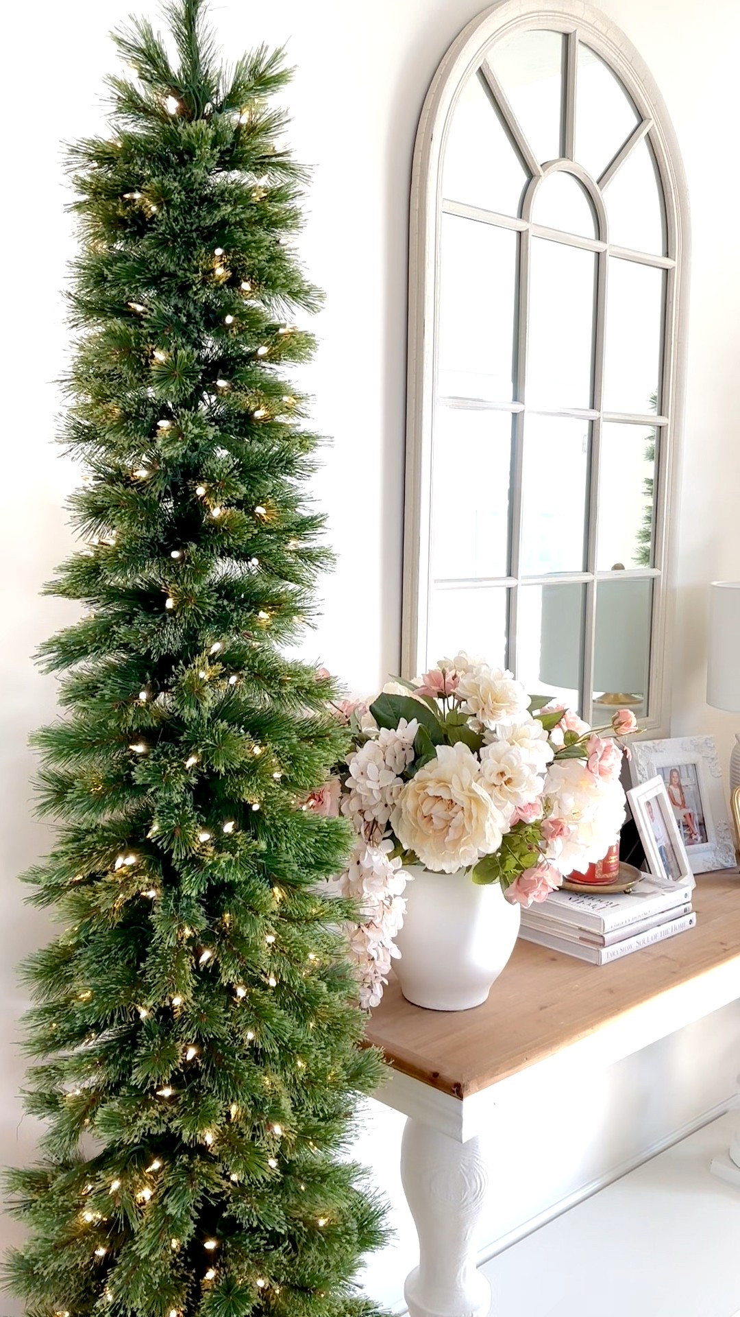 Walmart pencil Christmas tree!
I ordered two of these for my entryway. Perfect for small spaces!

#LTKHome #LTKHoliday #LTKFindsUnder100
