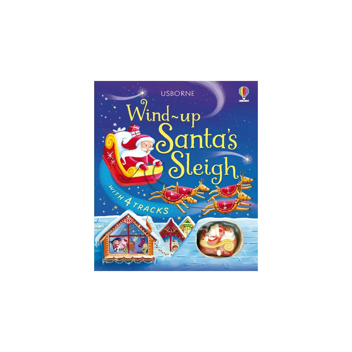 Wind-Up Santa's Sleigh - by  Fiona Watt (Board Book) | Target