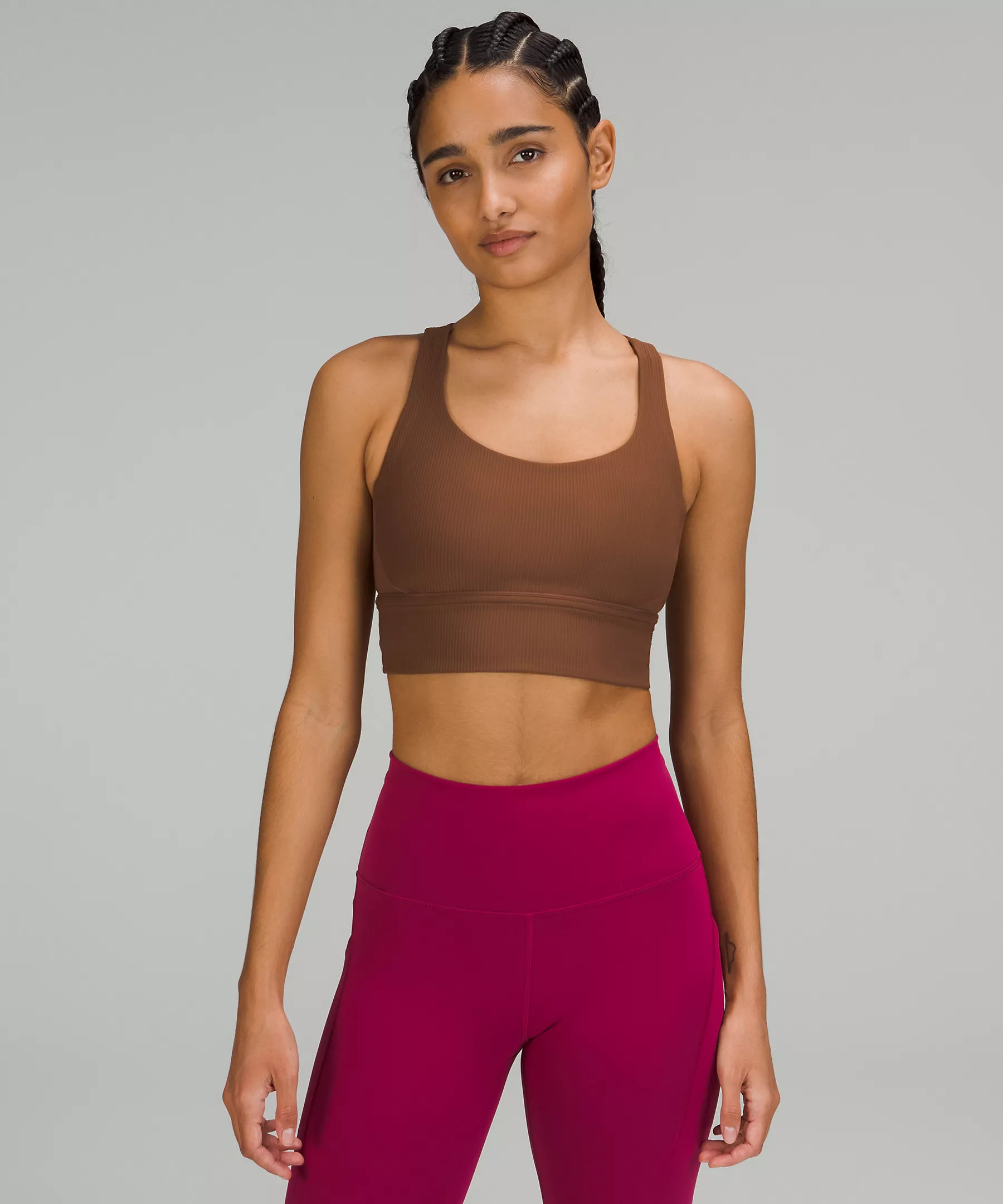 lululemon Energy Longline Ribbed Bra Luxtreme Medium Support, B–D Cups | Lululemon (US)