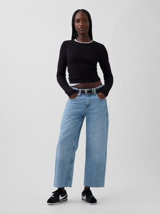 Low Slung Relaxed Crop Jeans | Gap (US)