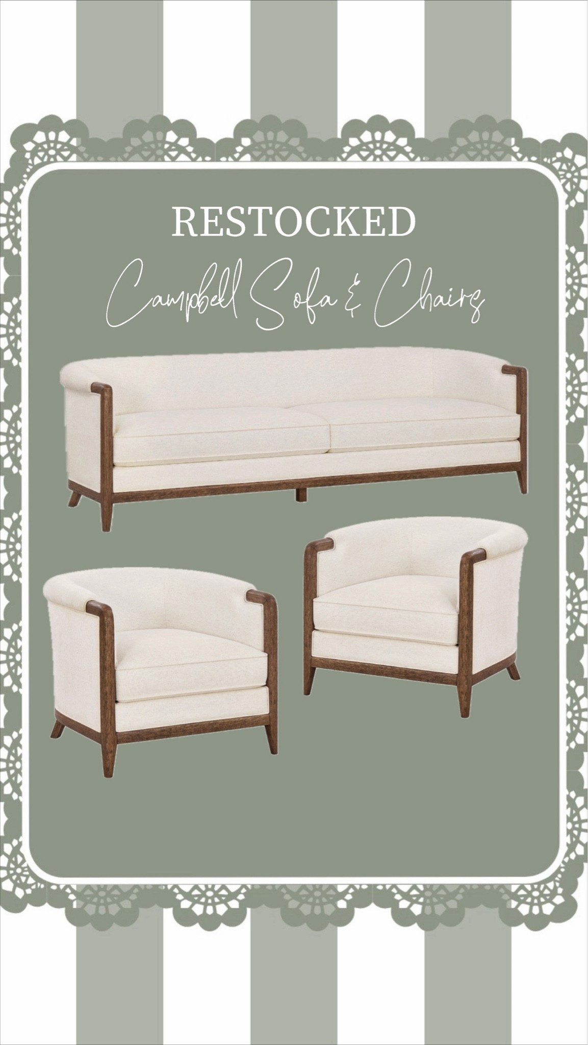 Our Campbell sofa and accent chairs are available!

#LTKSeasonal #LTKHome