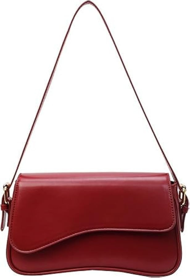 Shoulder Bag for Women Y2K Trendy Purse Vegan Leather Hobo Handbags Clutch Saddle Bag with 2 Remo... | Amazon (US)