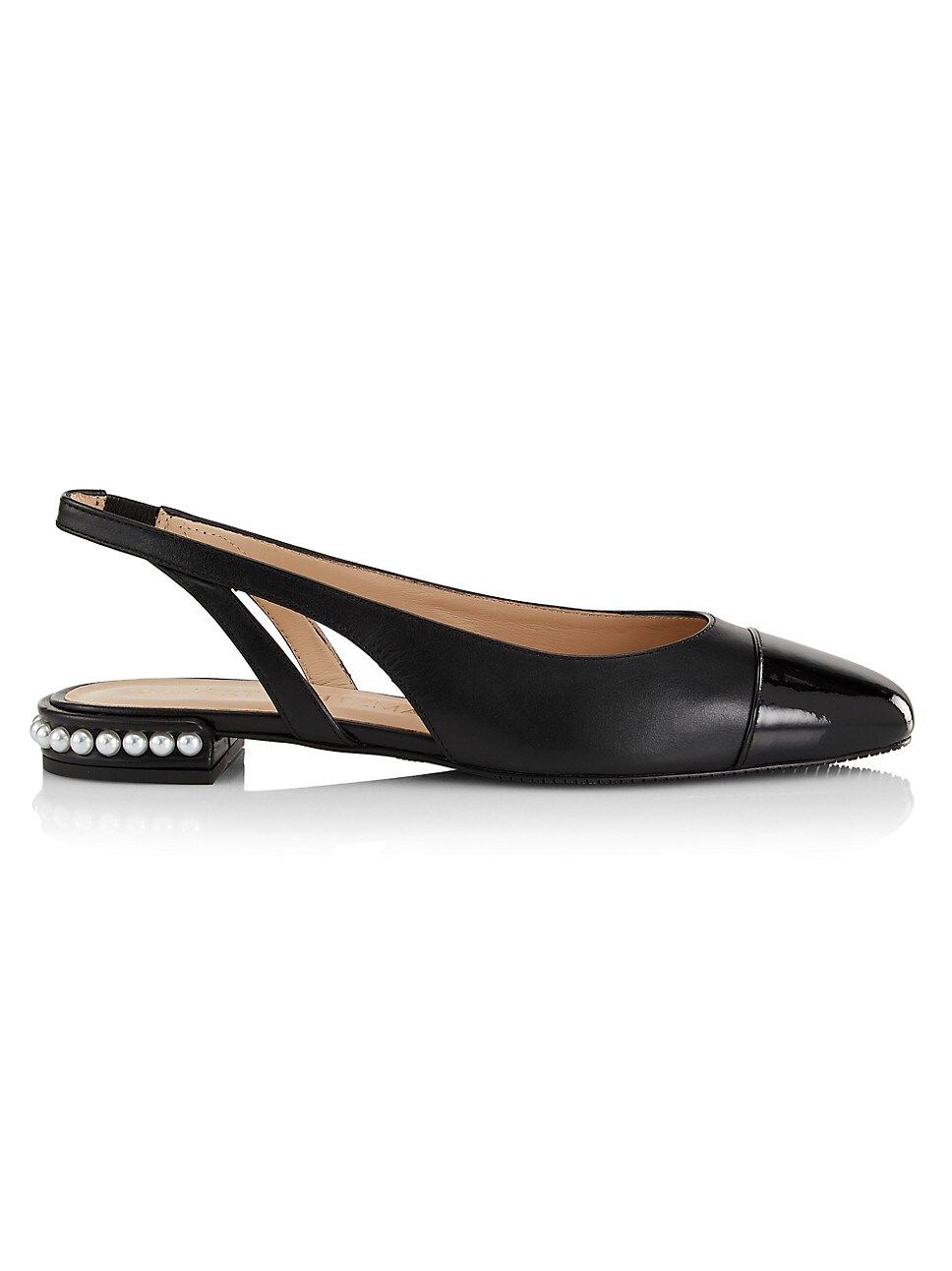 Pearl 20MM Imitation-Accent Leather Slingback Flats | Saks Fifth Avenue