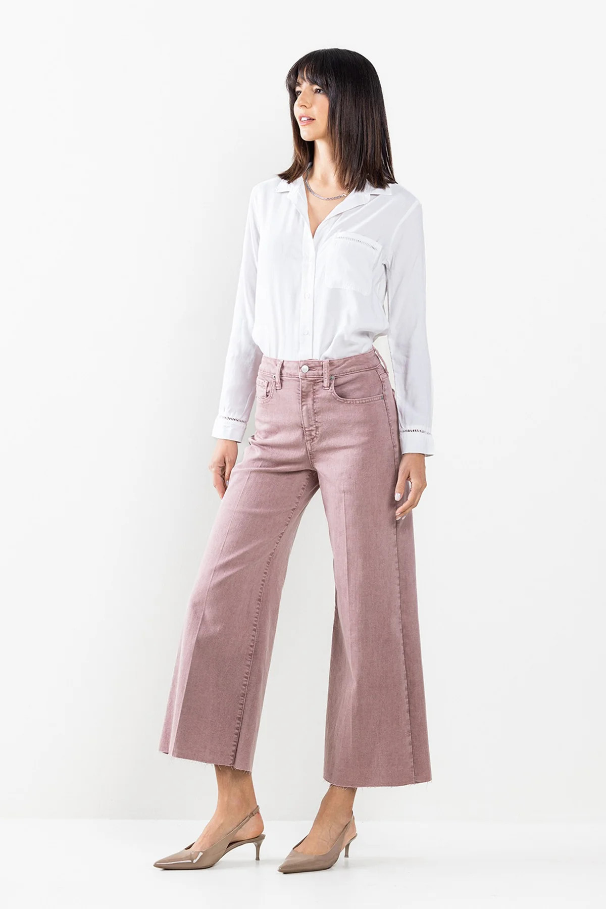 HIGH RISE WIDE CROP DENIM | HARRINGTONS
