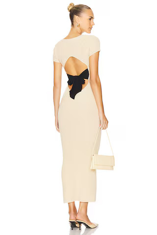 by Marianna Havilah Midi Dress in Beige | Revolve Clothing (Global)