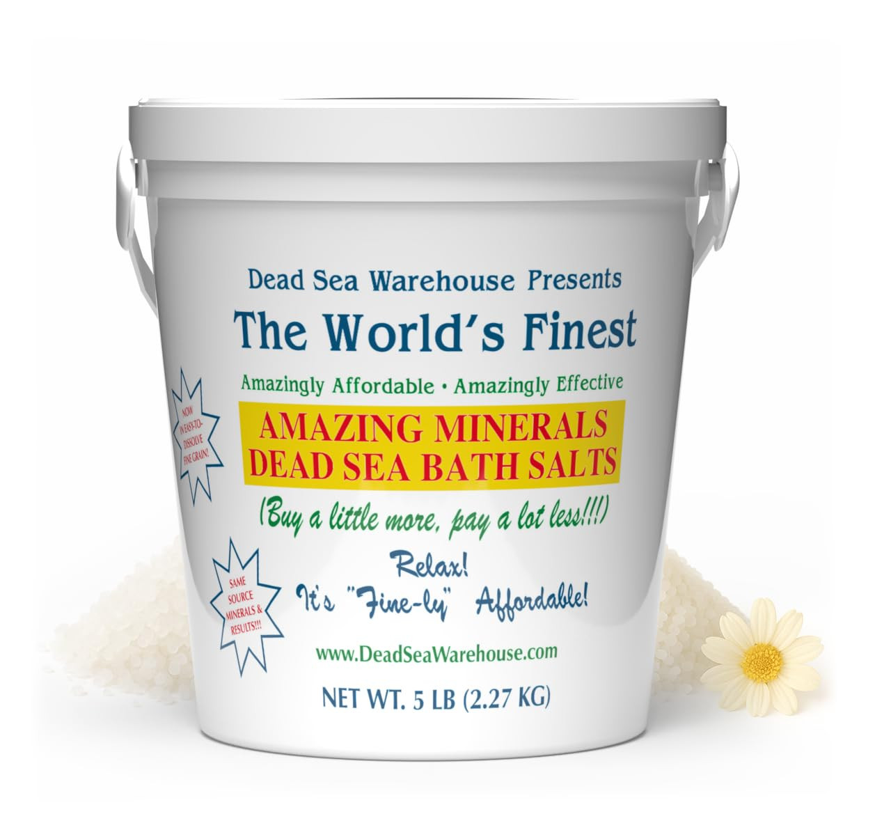 Dead Sea Warehouse-Amazing Minerals Dead Sea Bath Salts,100% Full Mineral Therapeutic Bath Salts,... | Amazon (US)