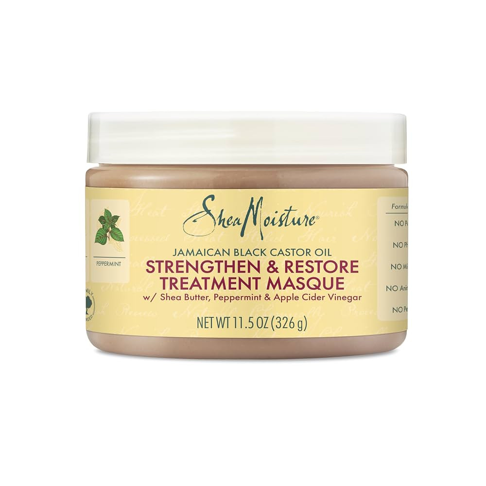 SheaMoisture Jamaican Black Castor Oil Treatment Masque Jamaican Black Castor Oil For Dry Hair Pa... | Amazon (US)