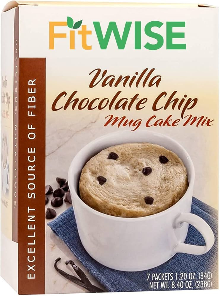 FITWISE - High Protein Mug Cake Mix, 15g Protein, Low Calorie, Low Net Carbs, Low Fat, High Fiber... | Amazon (US)