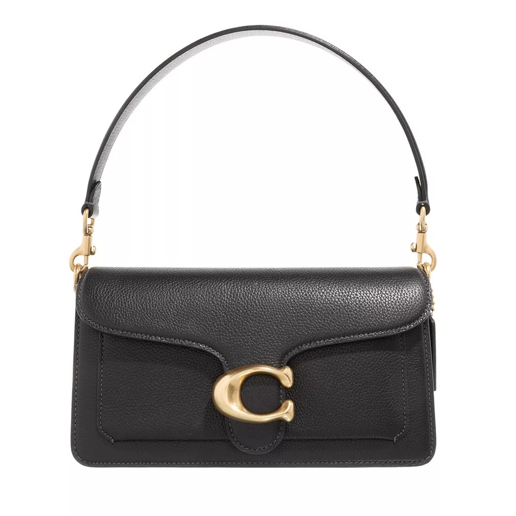 Coach Polished Pebble Leather Tabby Shoulder Bag 26 Black | Schooltas | fashionette | Fashionette (NL)